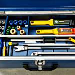 Organized Toolbox**

A meticulously organized toolbox filled with various tools. Tools are neatly arranged by type and frequency of use. Labels and color-coding enhance visibility. The toolbox is in a clean workshop environment. "safe for work", "appropriate content", "fully clothed" (implied, no people present), "professional", "organized", "perfect arrangement", "high quality", "detailed", "well-lit".

**