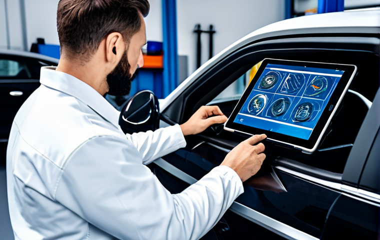 자동차정비 실무에서 전기 배선 수리 팁 - Testing a Car Battery**

A technician using a multimeter to test the voltage of a car battery. The c...